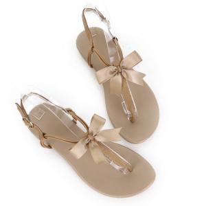 Fashion Leather Bow Sandals