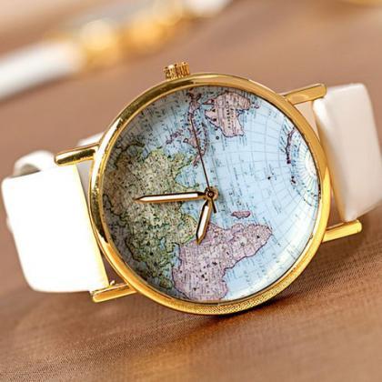 Unique World Map Watches, Leopard Watches