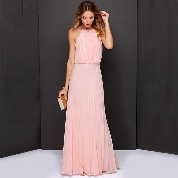 Free Shipping Fashion Sexy Pink Chiffon Dress, Prom Dress on Luulla